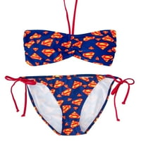 Yüzmek Supergirl Bandeau Bikini Mayo Üst