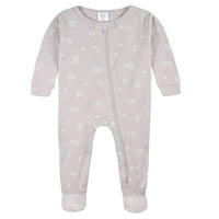 Gerber Bebek ve Yürümeye Başlayan Kız Rahat Fit Ayaklı Pamuklu Pijama, 2'liPaket