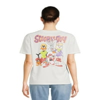 Scooby-Doo Kısa Kollu, XS-XXXL Beden Bayan Grafikli Tişört