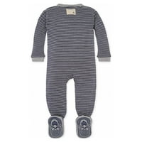 Burt'un Arılar Bebek Erkek Bebek Uyuyan Pijama, Zip Up Kaymaz Ayaklı Pijama, % Organik Pamuk