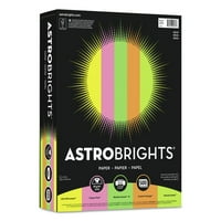 Astrobrights Renkli Kağıt - Neon Çeşitleri, lb., 8-1 2 11