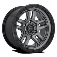 Yakıt Alüminyum Jant D CEPHANE 17X9in Mat Tabanca Metal Siyah boncuklu yüzük Kaplama, D70117908445