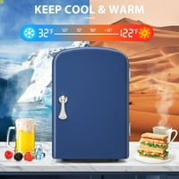 4L Taşınabilir Buzdolabı Kişisel Mini Buzdolabı Soğutucu ve ısıtıcı Buzdolabı, Freonsuz, Ofis için, Araba, Yatak
