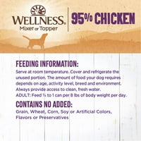 Wellness% 95 Tavuk Doğal Islak Tahılsız Konserve Köpek Maması, 13,2 Onsluk Kutu