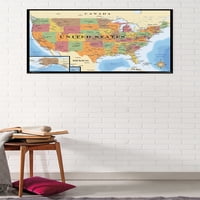 Harita - ABD Duvar Posteri, 22.375 34
