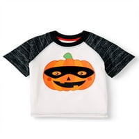 Cadılar Bayramı yürümeye başlayan çocuk kısa kollu Raglan grafik T-Shirt