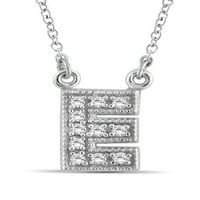 Jewellersclub Accent Beyaz Pırlanta E İlk Gümüş Kolye