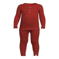 easy-peasy Toddler Unise Uzun Kollu Pantolon Pijama Takımı, 2 Parça, Beden 12M-5T