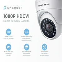 Amcrest Full HD 1080P 1920TVL Dome Dış Mekan Güvenlik Kamerası, 2MP 1920x1080, 98 Feet Gece Görüşü, Metal Gövde,