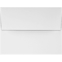 Lüks Kağıt A Davetiye Zarfları, 3 4, lb. Parlak Beyaz, Paket
