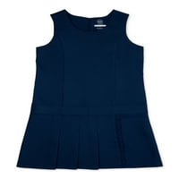 Wonder Ulus Kızlar Artı okul üniforması Fırfır Jumper Elbise, Boyutları 8-18