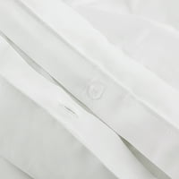 Sweet Home Collection Mısır'da Üretilen% 100 Penye Pamuklu Percale Nevresim Takımı TC Beyaz Kral