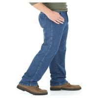 Wrangler Erkek ve Büyük Erkek Konfor için U Şekli Comfort Fle Kemerli Düzenli Fit Jean