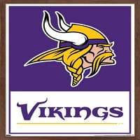 Minnesota Vikings-Logo Duvar Posteri, 22.375 34