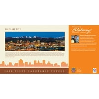 Başyapıtlar 1000 Parçalı Salt Lake City Panoramik Kilitli Yap-Boz