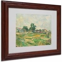Marka Güzel Sanatlar Paris Yakınlarındaki Manzara 1876 Paul Cezanne'den Tuval Sanatı, Ahşap Çerçeve
