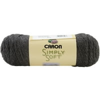 Caron Simply Soft Funda İpliği - Kömür, 24'lü Çoklu Paket