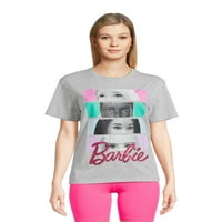 Mattel Barbie Yığılmış Gençler Kısa Kollu grafikli tişört