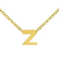 Kıyı takı kadın 18k altın kaplama ilk kolye - Z harfi