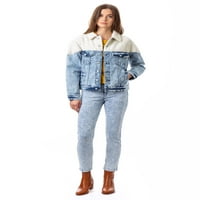 Jordache Vintage kadın Molly Yüksek Rise Asit Yıkama Skinny Jeans