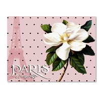 Ticari Marka Güzel Sanatlar 'Paris Magnolias II' Tina Lavoie'nin Tuval Sanatı