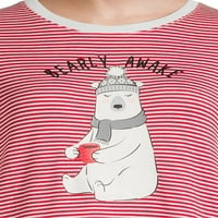 Gizli Hazineler Kadın Haccı Polar Uzun Kollu Üst ve Joggers, 2 Parça Pijama Takımı
