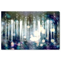 Wynwood Stüdyo Doğa ve Manzara Duvar sanatı Tuval Baskılar 'Wonderforest' Orman Manzaraları-Beyaz, Yeşil