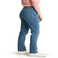 Levi Strauss & Co.'nun imzası. Kadın Orta Katlı Modern İnce Kot Pantolon