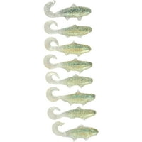 Luck-E-Strike, 2 Yumuşak Minnow, Sayım, güney ışıkları, Crappie, tatlı su, Yumuşak yemler