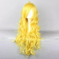 Benzersiz Pazarlık insan saçı Peruk Kadınlar için Lady 31 Sarı Kıvırcık peruk Peruk Kapaklı