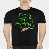 Mountain Dew Erkek Çiy Yap Kısa Kollu Grafikli tişört, 5XL bedene kadar