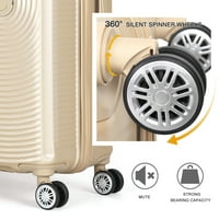 Şampanyada Hikolayae Oriental Collection Hardside Spinner Bagaj Setleri, - TSA Kilidi