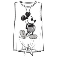 Disney Siyah Beyaz Mickey Genç Moda Tankı