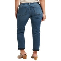 Gümüş Jeans A.Ş. Kadın Beau Orta Rise ince bacak Kot Pantolon, Bel Ölçüleri 24-34