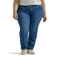 Lee® Kadın Plus Ultra Lu Konfor, Esnek Hareket Düz Bacak Jean