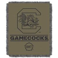 Güney Carolina Gamecocks OHT Rank Dokuma Jakarlı Battaniye, 46 60