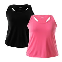 Athletic Works Kadın Core Active Racerback Tankı, 2'li Paket