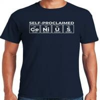 Grafik Amerika Komik Kendi Kendini İlan Eden Genius erkek grafikli tişört