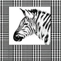 Püsküllü Dönüştürülebilir Yastık Kılıfı: Inkwash Zebra