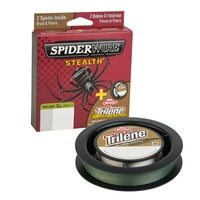 Spiderwire Stealth Çift Makaralı 4lb Superline, Yosun Yeşili Şeffaf, 125yd