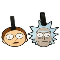 Rick ve Morty Çok Renkli Bagaj Etiketi Seti