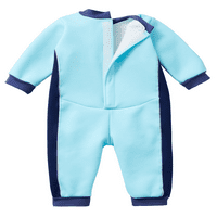 Bir Bebek Wetsuit, Mavi Kobalt 6 Aylık Çocuğun Sıcak Hakkında Sıçrama