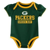 Green Bay Packers NB INF Kız 3Pk Tulum 9K1N3FGHA 6-9M