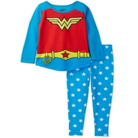 Comics Wonder Woman Kızlar için Pijama, Mavi, Beden: 6