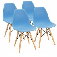 Lacoo yemek sandalyeleri Önceden Monte Edilmiş Modern Stil DSW Sandalye Klasik Kabuk Kolsuz Kapalı Mutfak Yemek Oturma