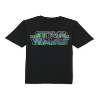 Yıldız Savaşları Erkek Logo Grafikli Tişört, 4-18 Beden