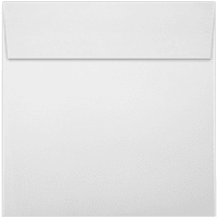 LUXPaper Kare Zarflar, lb, 1 4, Parlak Beyaz, Paket