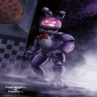 Freddys Klasik Bonnie Video Oyun Posterinde Beş Gece