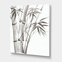 Palmiye Bambu Detay Beyaz III Boyama Tuval Sanat Baskı