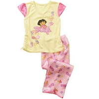 Kaşif Dora - Küçük Kızların 2 Parça Pijama Takımı